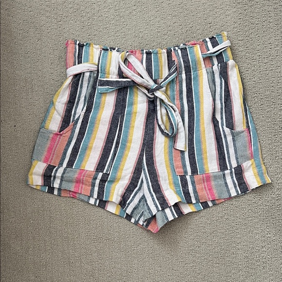 Indigo Rein High Waist Striped Shorts - Multicolor - Picture 1 of 2